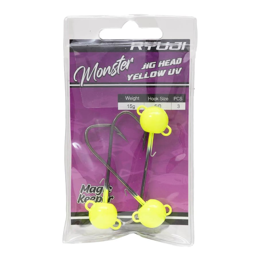 Jig Head ve Zokalar Ryuji Mafsallı JigHead Yellow Uv - 1GR