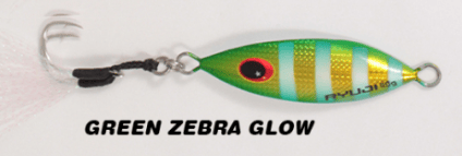 Jig Yemler RYUJI SLOW KING JIG 20GR - GREEN ZEBRA GLOW