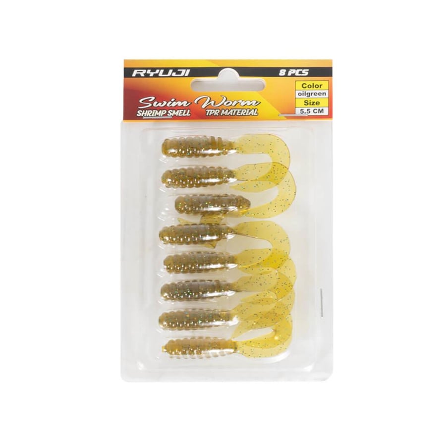 Silikon Yemler Ryuji Swim Worm 5.5cm Tpr Kokulu Silikon