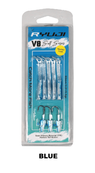 Silikon Yemler Ryuji V8 8cm 5.5gr Silikon Yem