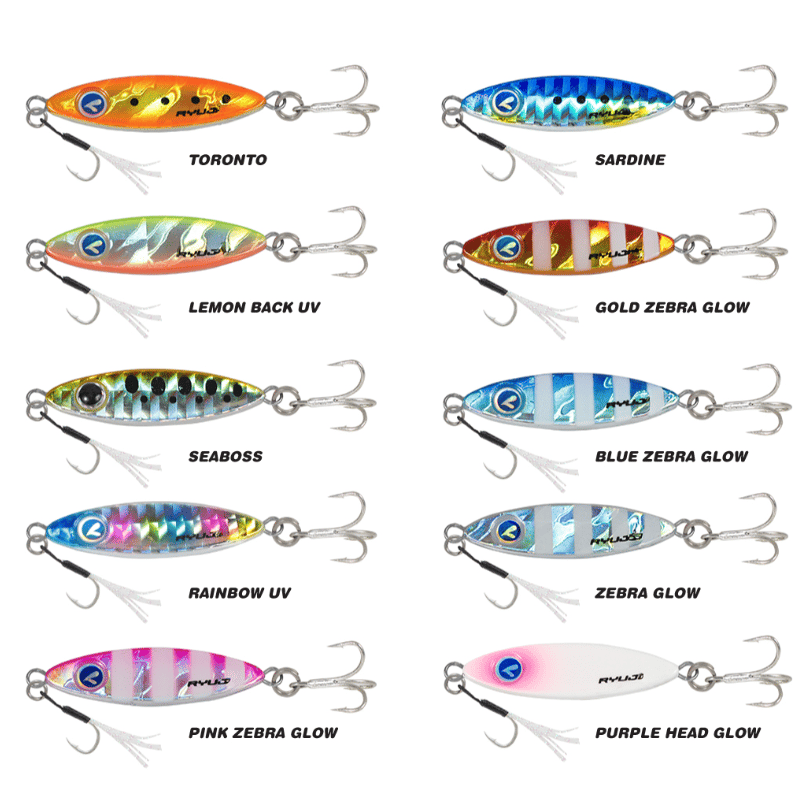 Jig Yemler Ryuji Zuby 43mm 15gr Jig Yem - PINK ZEBRA GLOW