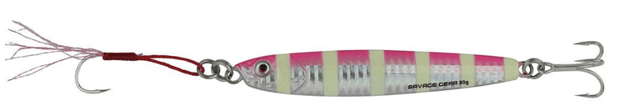 Jig Yemler Savage gear 3D Slim Minnow 100 gr 12.5 cm Jig Sahte Balık - PINK ZEBRA GLOW