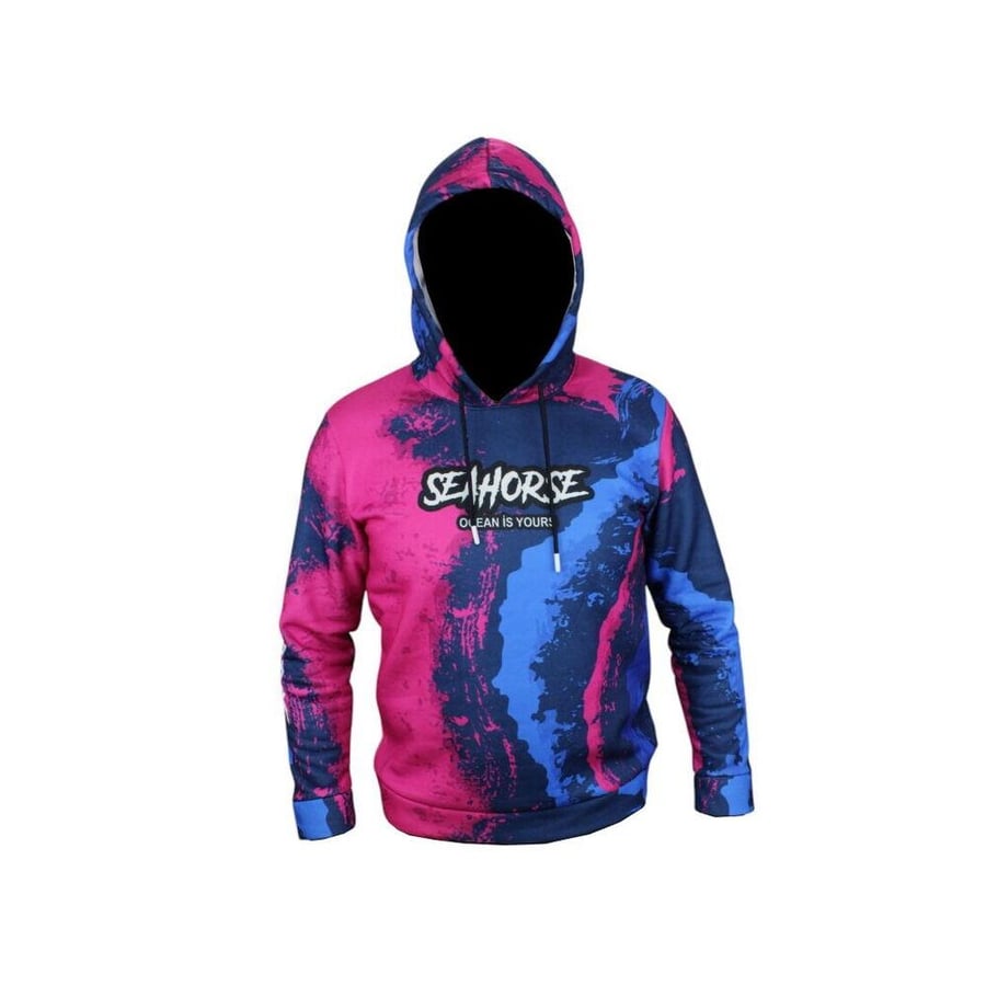 Balıkçı Giyim Sea Horse Angler Hoodie Blue Pink Label  - S