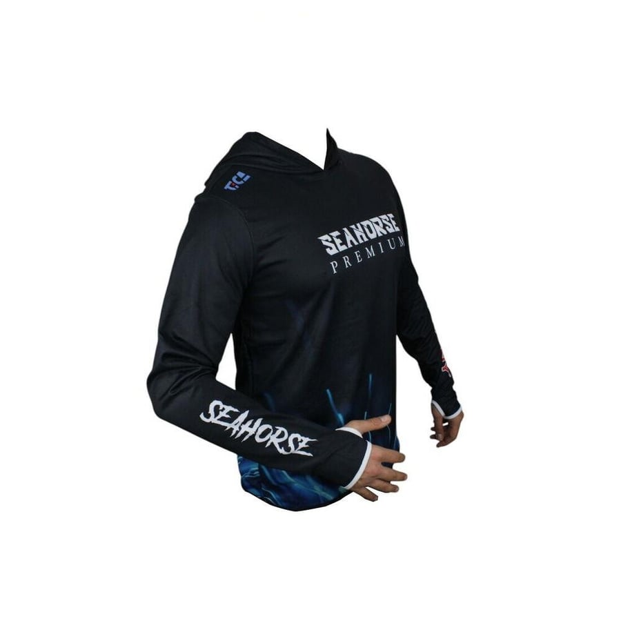 Balıkçı Giyim Sea Horse Special Angler Uv T-Shirt Blue Bolt  - S