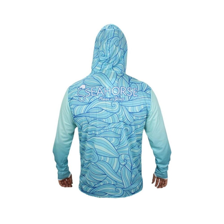 Balıkçı Giyim Sea Horse Special Angler Uv T-Shrt Blue Wave - S