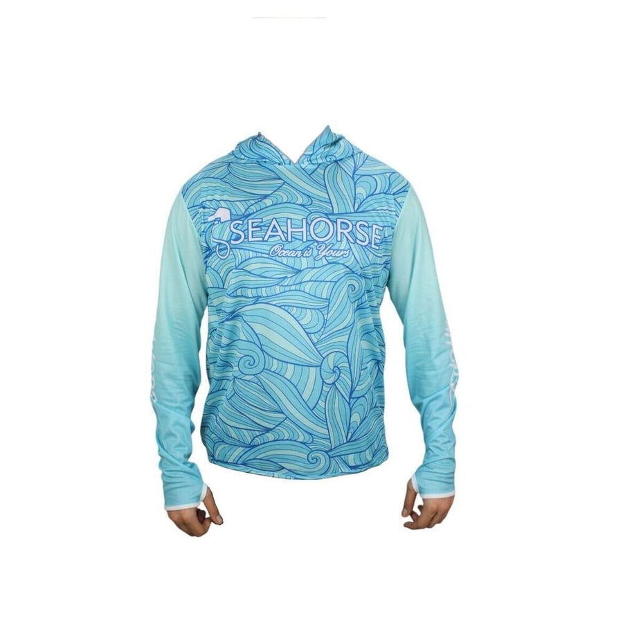 Balıkçı Giyim Sea Horse Special Angler Uv T-Shrt Blue Wave - S