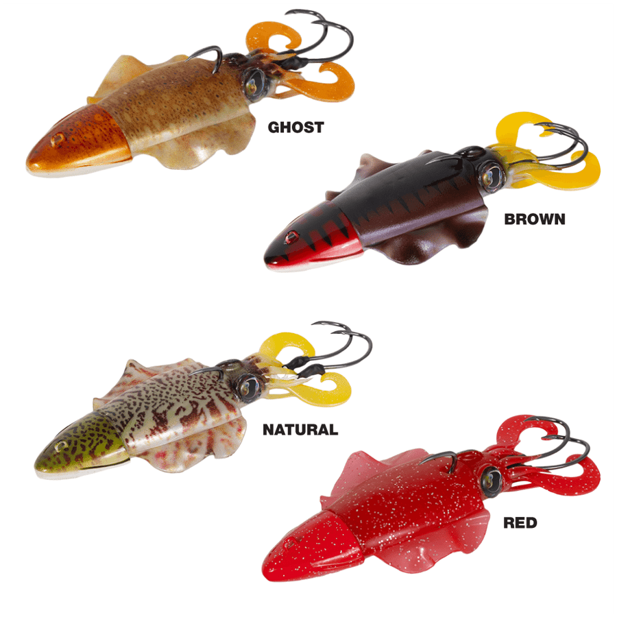 Silikon Yemler Seabor Cuttle Fish 12CM 80GR - BROWN