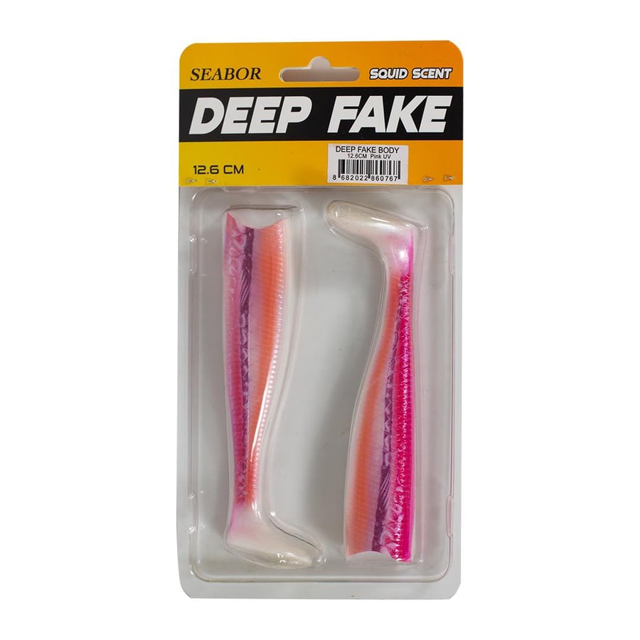 Silikon Yemler SEABOR DEEP FAKE 12.6CM YEDEK SİLİKON - ORANGE UV