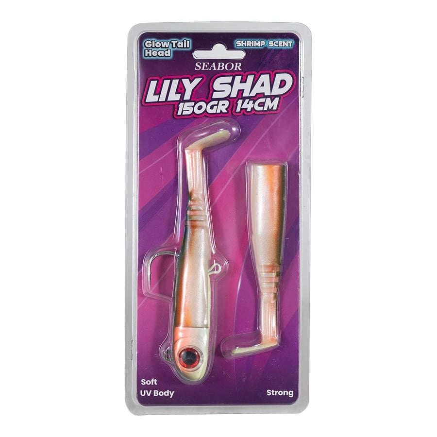 Silikon Yemler SEABOR LILY SHAD 150GR 2+1 SİLİKON YEM - CANDY UV