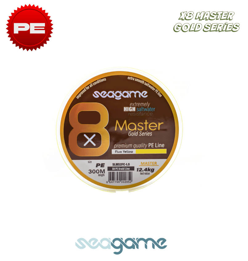 İp Misinalar Seagame Master 8x 300m Fluo Yellow İp Misina - 0.6PE 0.12MM