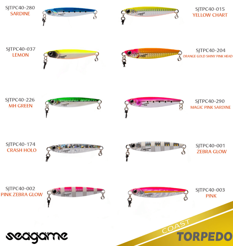 Jig Yemler Seagame Torpedo Coast 40G Jig Yem