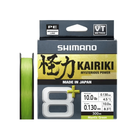 İp Misinalar Shimano Kairiki 8+ 300m Mantis Green Misina - 0.13MM