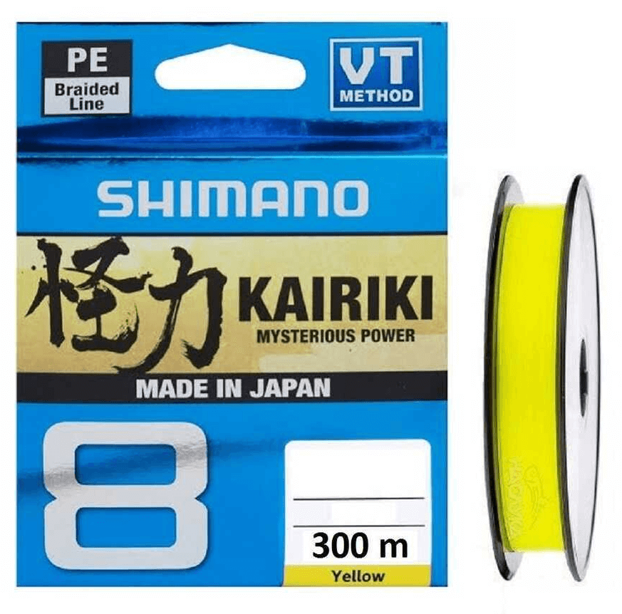 İp Misinalar Shimano Kairiki 8 300m Yellow Örgü İp Misina