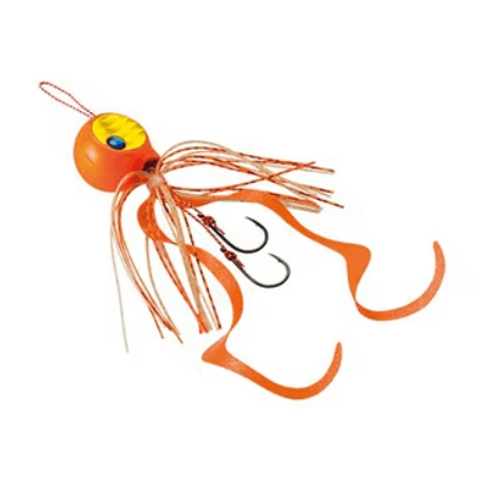 Tai Rubber & Slow Jig Yemler Shimano Lure Engetsu Tiger Baku Baku Tai Rubber Jig 80gr  - 61T CURLY ORANGE