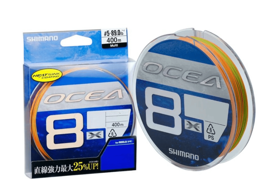 İp Misinalar Shimano Ocea 8 Braid 400m Multi Color Misina - 58.0LB-0.230MM