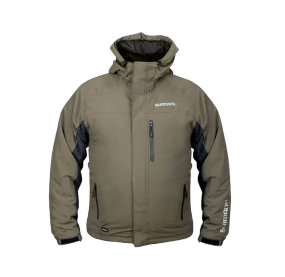 Balıkçı Giyim Shimano Rain Jacket Padded Green Su Geçirmez Ceket - XL