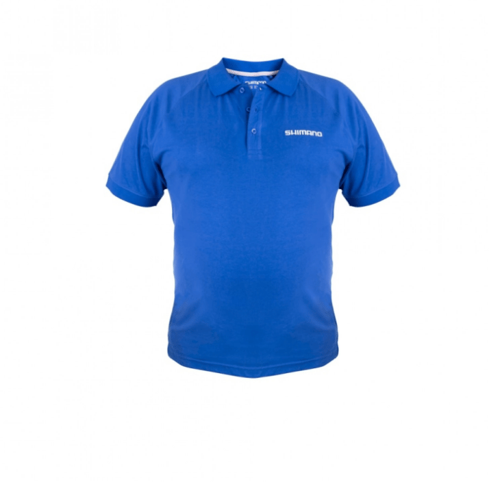 Shimano Short Sleeve Polo Blue  - L