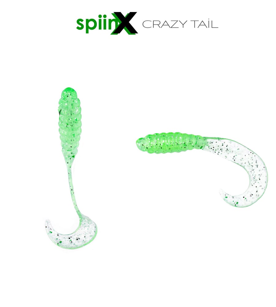 Silikon Yemler Spiinx Crazy Tail Kuyruk 7.5CM 10P Silikon Yem  - BLUE SILVER