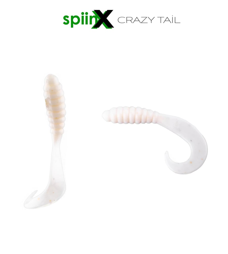 Silikon Yemler Spiinx Crazy Tail Kuyruk 7.5CM 10P Silikon Yem  - BLUE SILVER