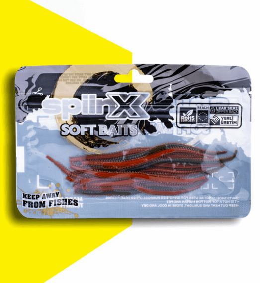 Silikon Yemler SPIINX ISOME SİLİKON 11CM 14P - HOT RED