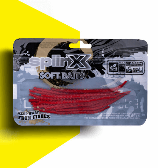 Silikon Yemler SPIINX ISOME SİLİKON 11CM 14P - HOT RED