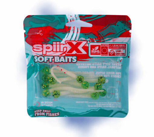 Silikon Yemler SPIINX MICE TAIL SİLİKON 8CM 12P  - FIRE TIGER