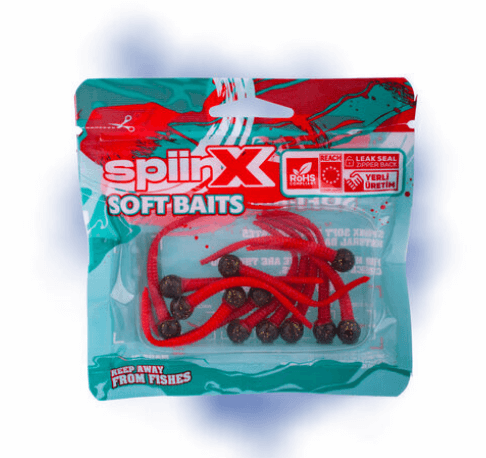 Silikon Yemler SPIINX MICE TAIL SİLİKON 8CM 12P  - FIRE TIGER
