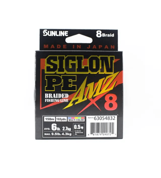 İp Misinalar Sunline Siglon PE AMZ Braided X8 150MT Multicolor İp Misina - 0.108MM 5LB