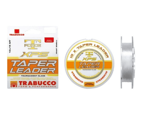 Fluorocarbon (Leader) Misinalar Trabucco XPS Taper Leader 10x15mt Surf Shock Leader