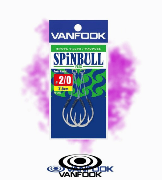 Assist İğneler VANFOOK FT-2.5 SPINBULL FLEX ASIS 2.5 CM 2P  - 2/0