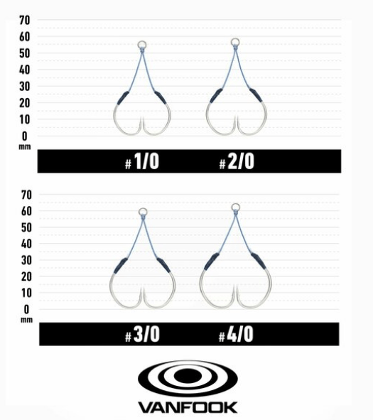 Assist İğneler VANFOOK FT-3.5 SPINBULL FLEX ASIS 3.5 CM 2P  - 1/0