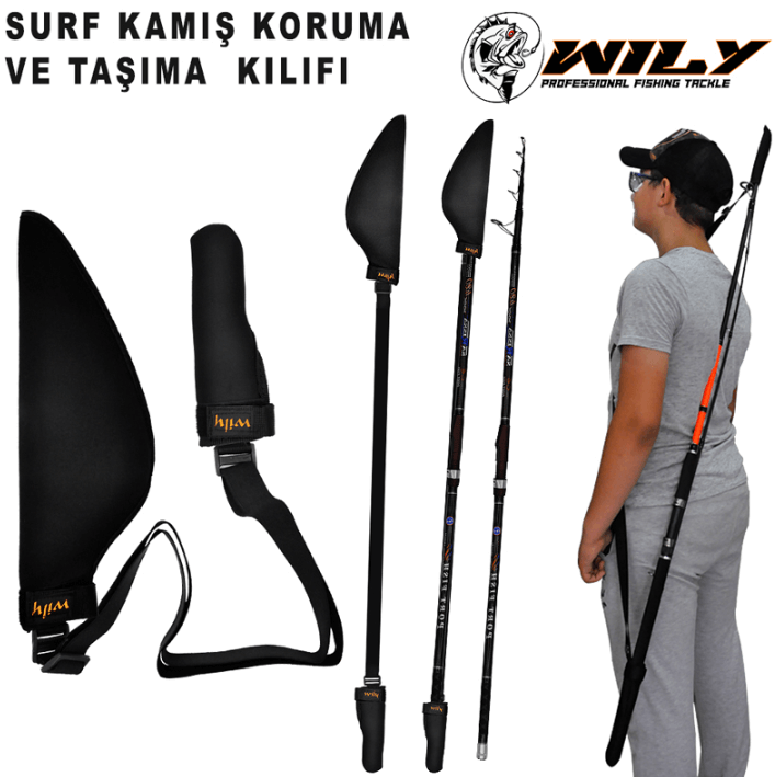 Çanta ve Kutular Wily Neopren Surf Kamış Koruma ve Taşıma Kılıfı