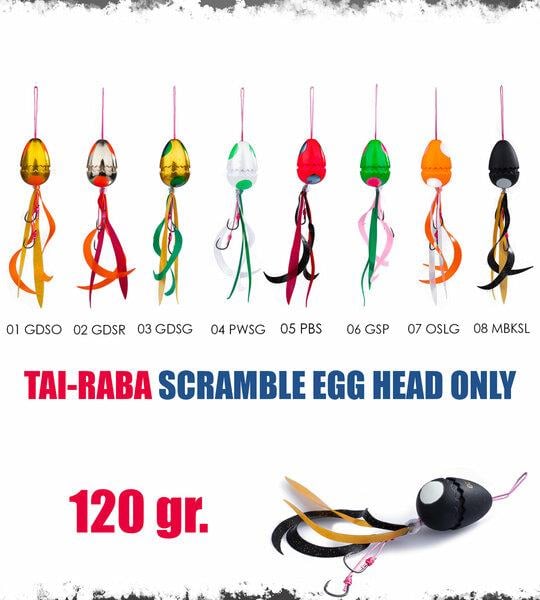 Tai Rubber & Slow Jig Yemler Xesta Tai -Raba Scramble Egg 120gr