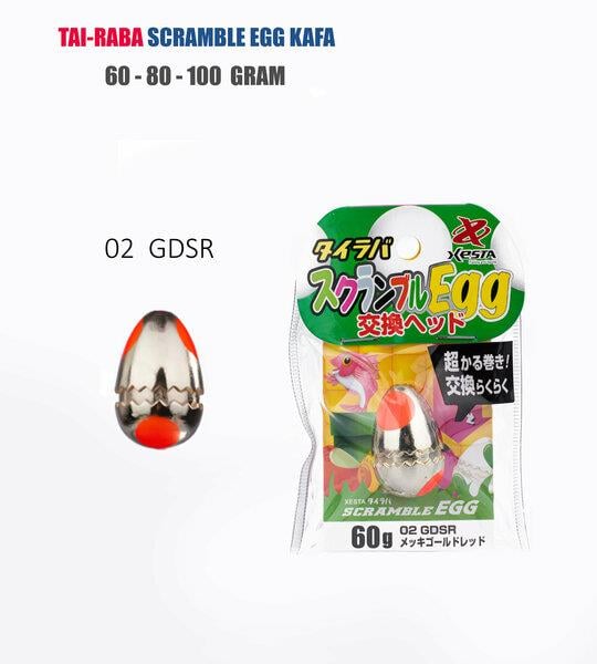 Tai Rubber & Slow Jig Yemler Xesta Tai -Raba Scramble Egg Kafa 100gr