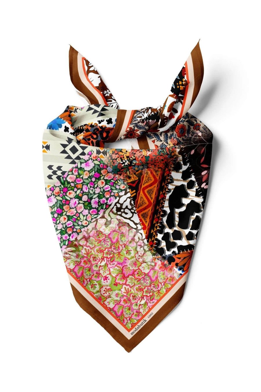 Violla H17 ETNIC FLOWERS PATCHWORK BANDANA