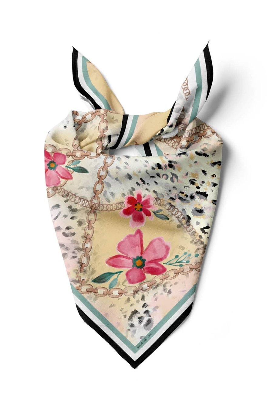 Violla G22 LEOPARD COLOR FLOWERS BANDANA