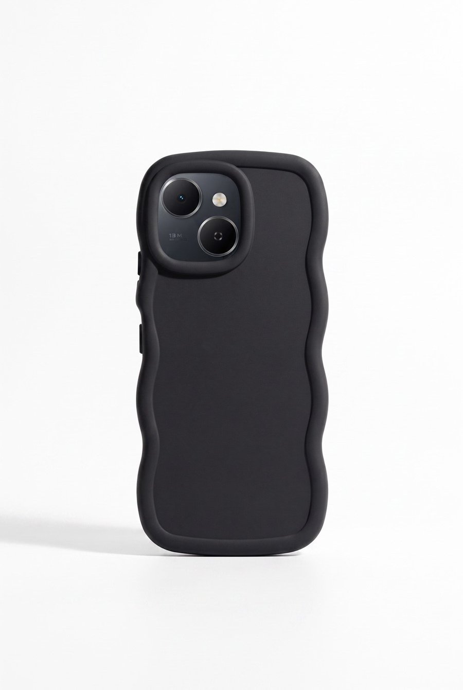 Tecno Spark 40C / Pop 10 Pro Uyumlu Telefon Kılıfı Kamera Korumalı Dalgalı Tasarım Mat Silikon
