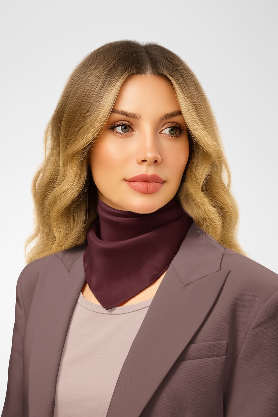Şifon Bordo Bandana