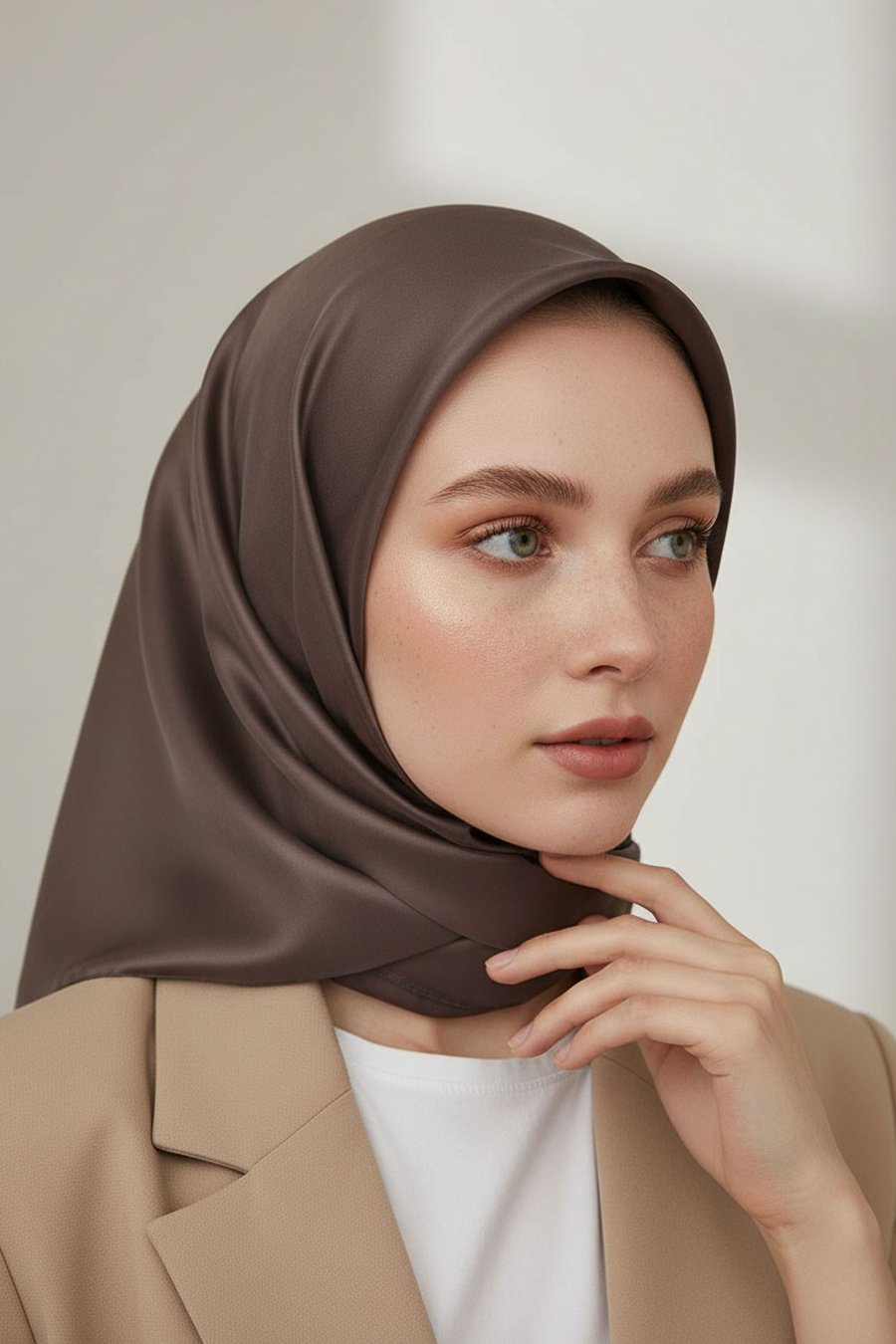 %100 Twill İpek Düz Desenli Eşarp 90x90 Eşarp Dikim Şekli : El Dikişi