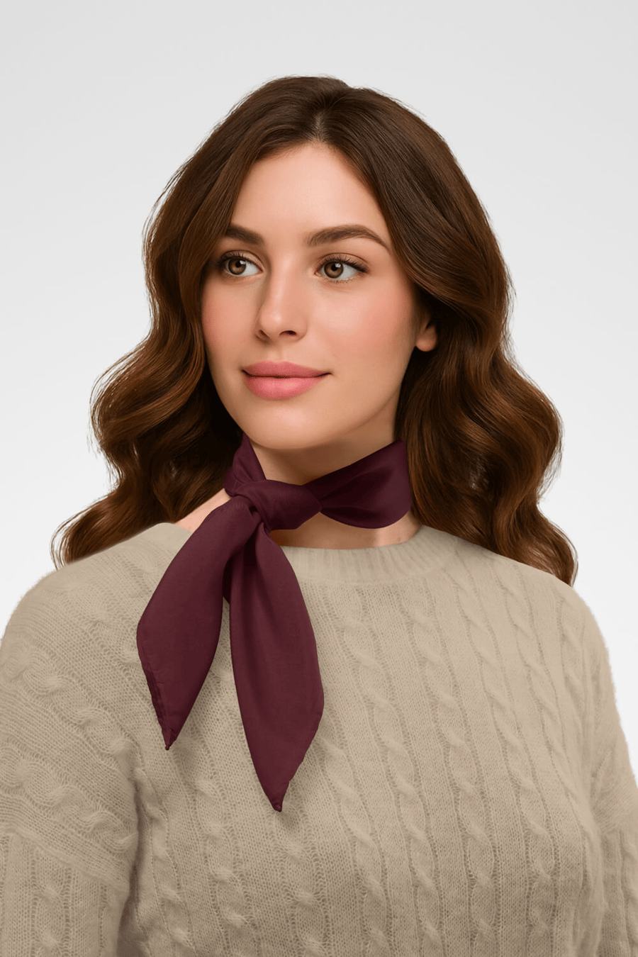 Şifon Bordo Bandana
