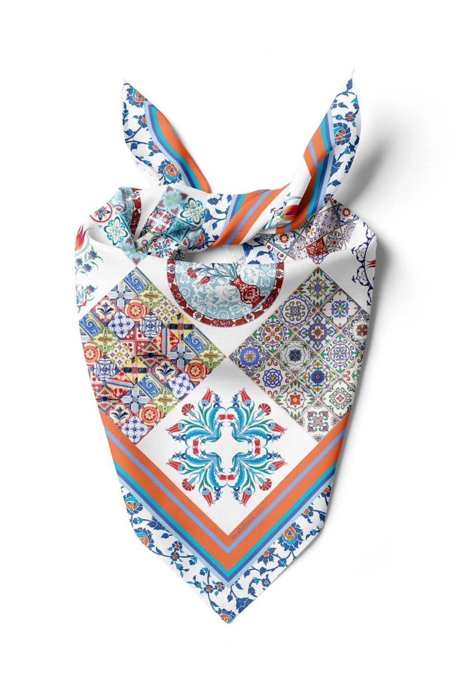 Violla Y6 KADIN ÇİNİ DESENLİ BANDANA DG10244
