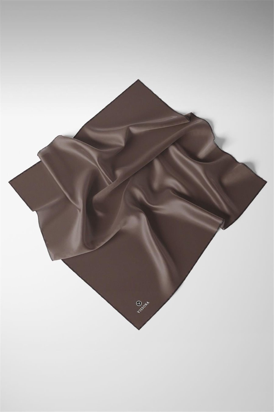 %100 Twill İpek Düz Desenli Eşarp 90x90 Eşarp Dikim Şekli : El Dikişi