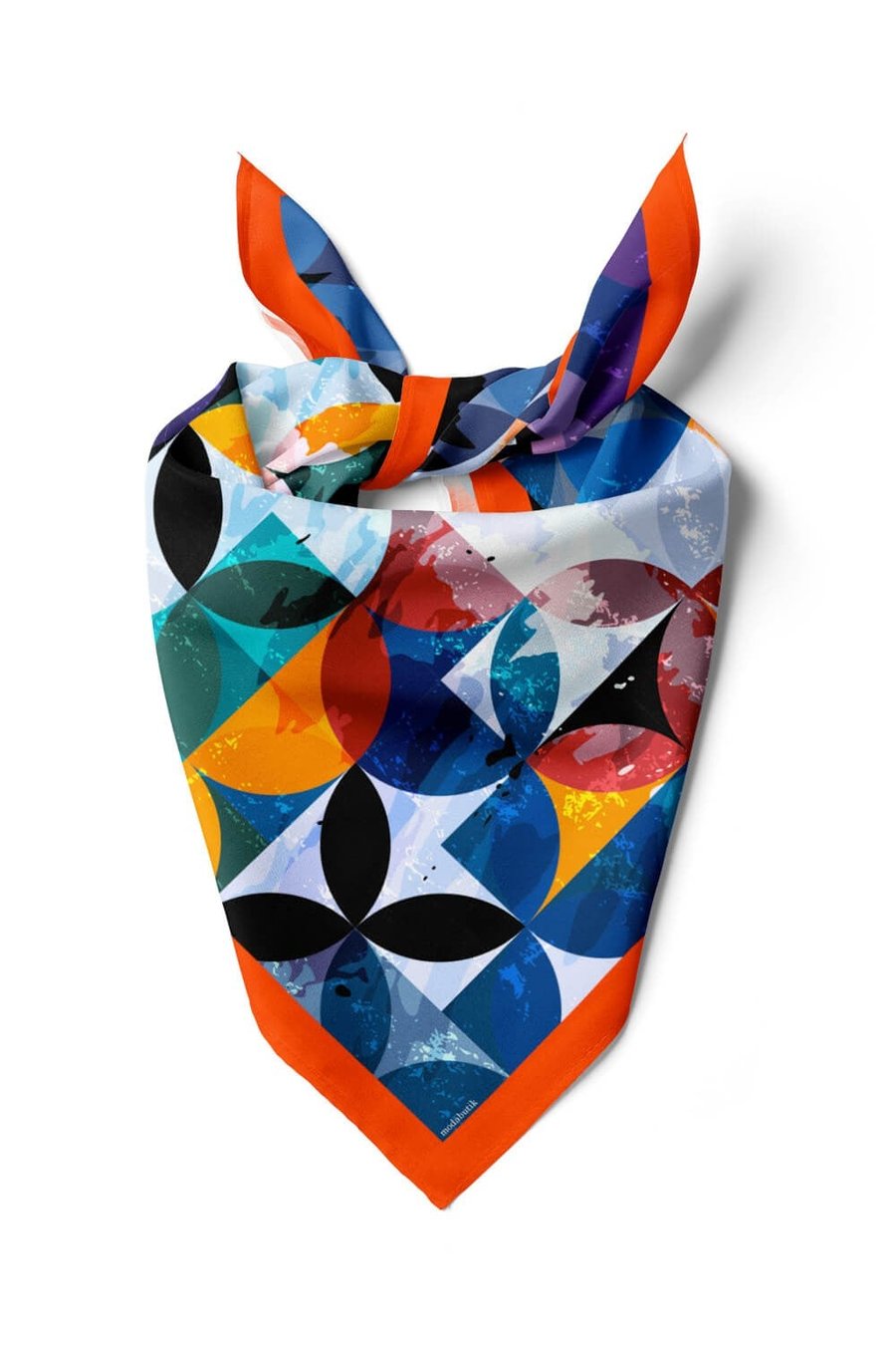 Violla C80 Kadın Yuvarlak Desenli Bandana 50x50 DG0414-22