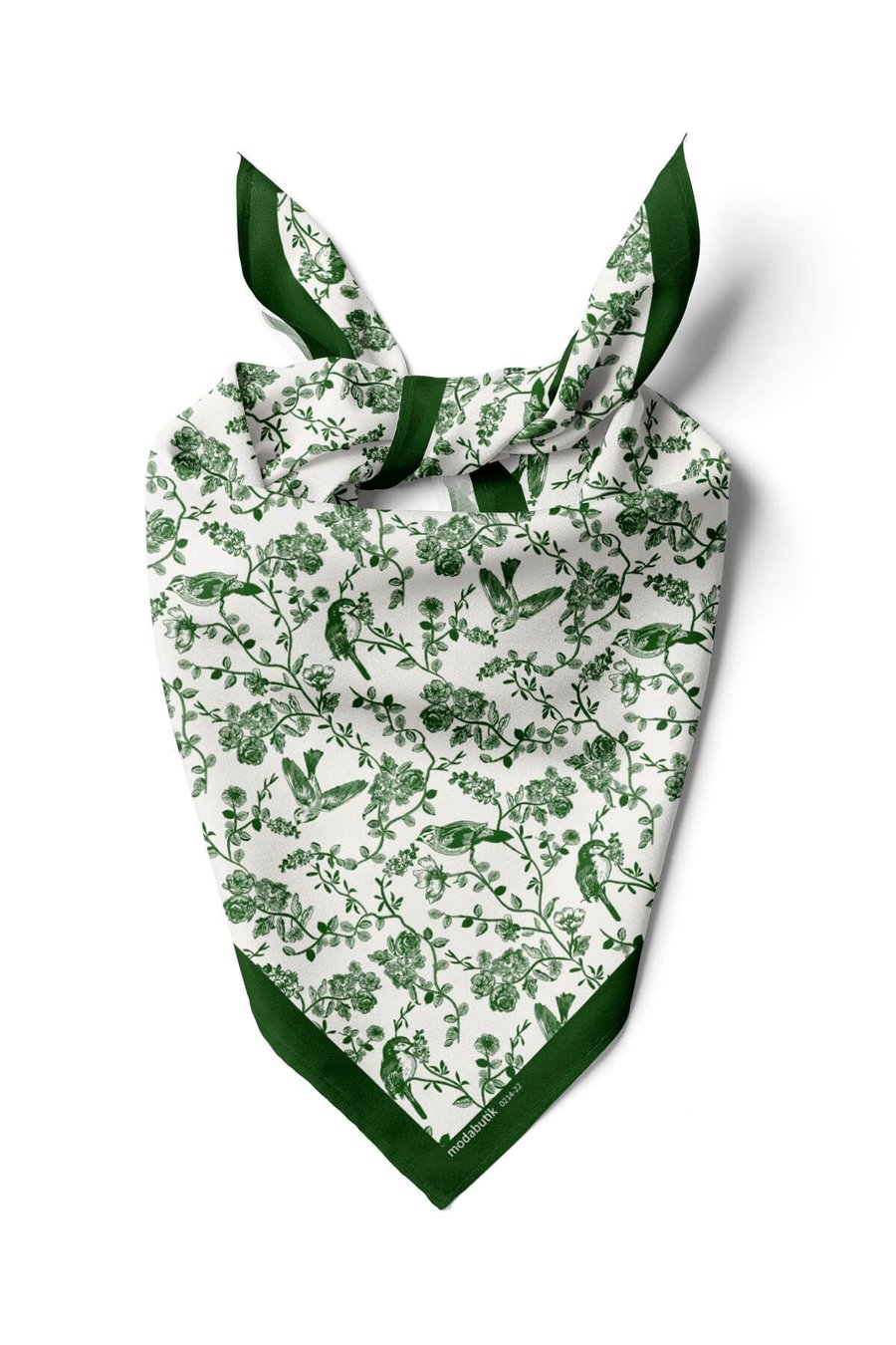 Violla Kadın Garden Desenli Bandana 50x50 Yeşil DG0214-22 Snz