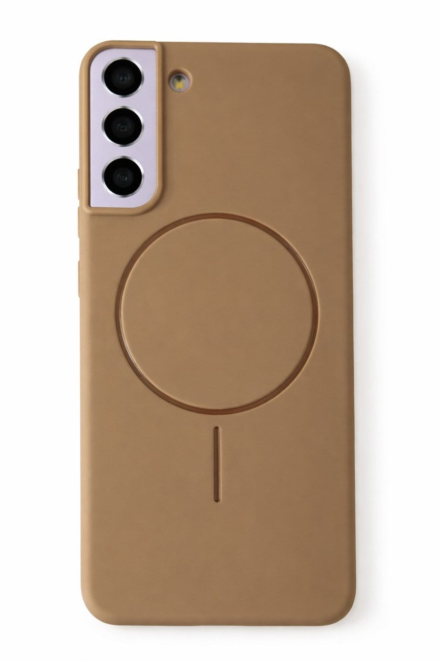 Samsung Galaxy Galaxy S22 Plus Kılıf – İçi Kadife – MagSafe Uyumlu – Camel Renk – Telefon Kılıfı