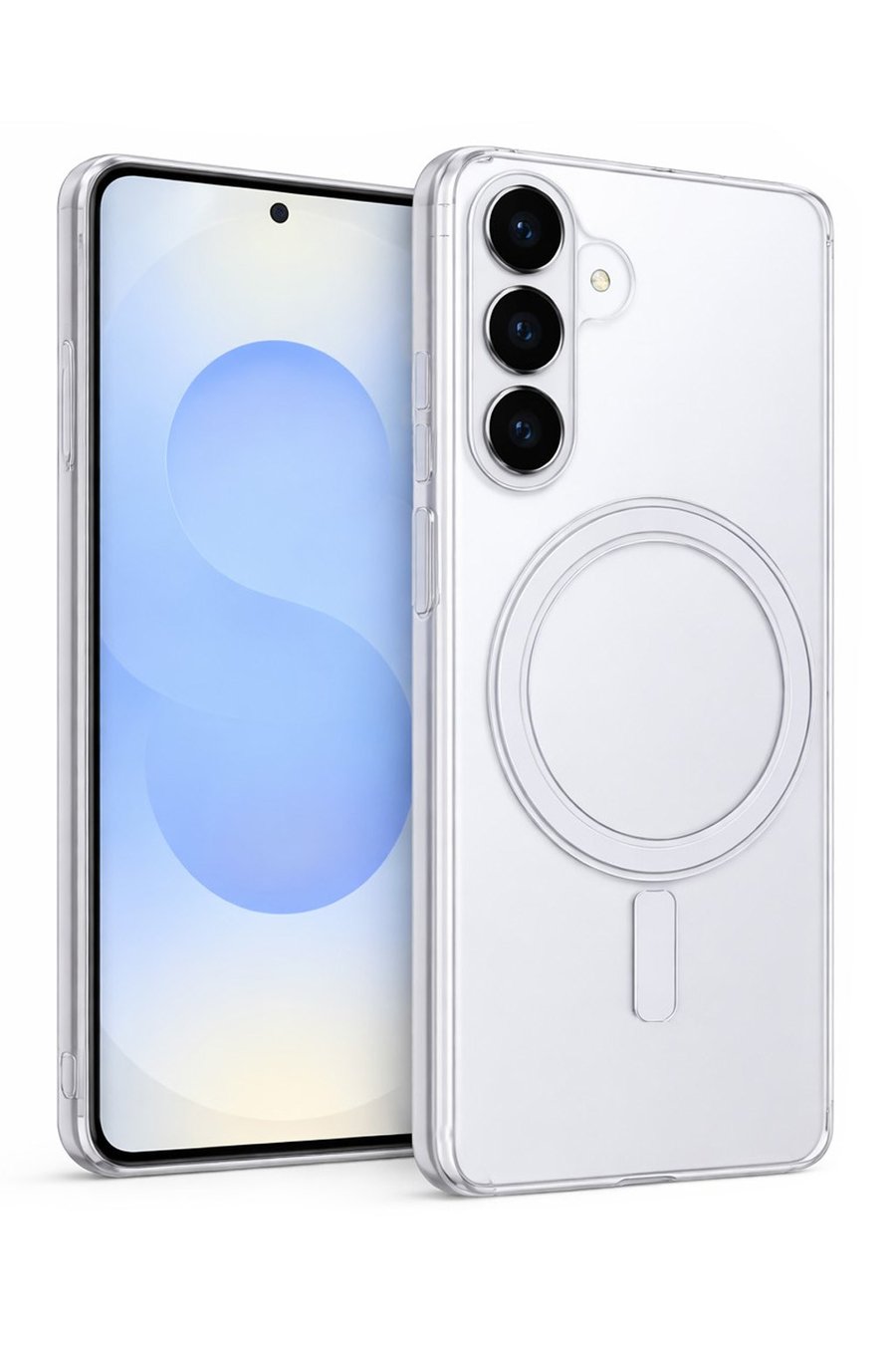 Samsung Galaxy S26 Plus Uyumlu MagSafe Kılıf Kamera Korumalı Şeffaf Darbe Emici Silikon