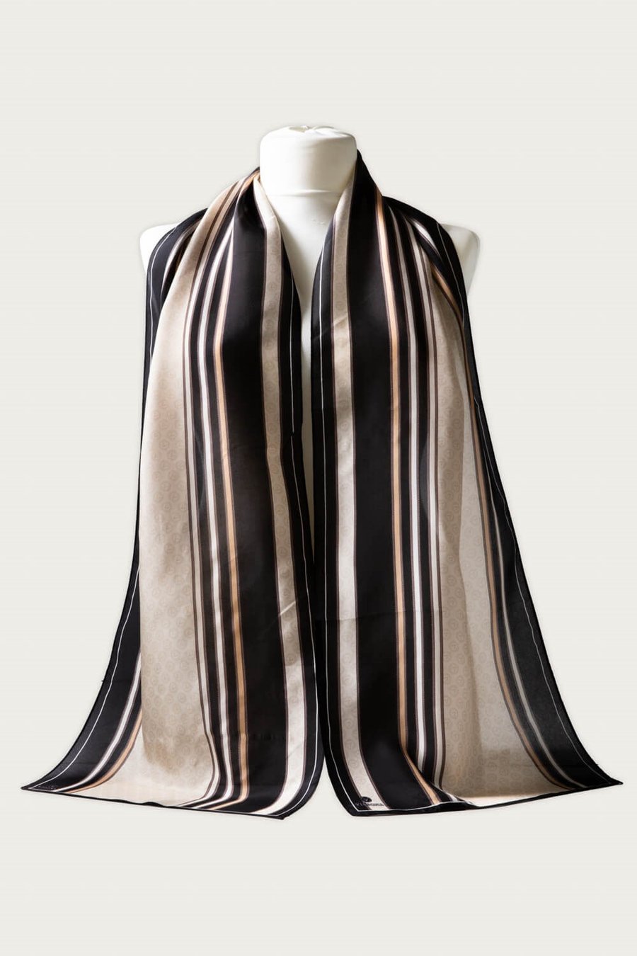 100% Silk Headscarf for Women - 12''x 27''/30 * 170cm Hair Scarf Silk Headscarf Bandanas Rectangular Silk, Monogram, 60348