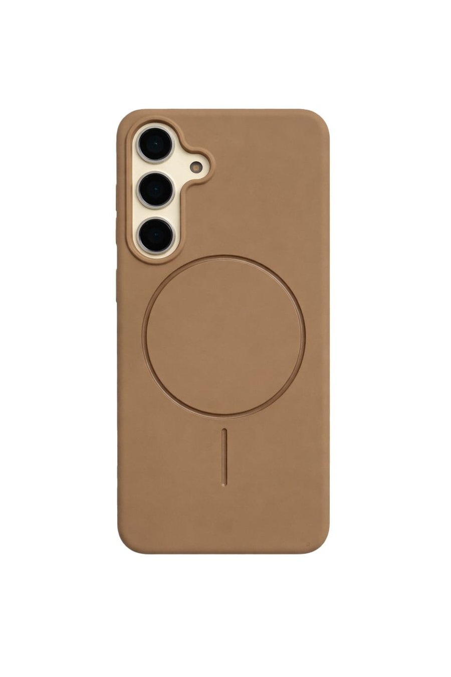 Samsung Galaxy S24 Kılıf – İçi Kadife – MagSafe Uyumlu – Camel Renk – Telefon Kılıfı