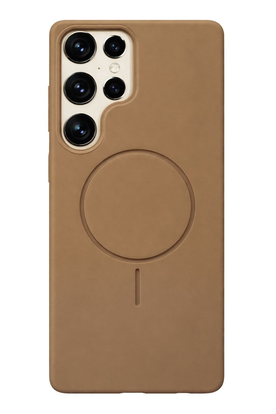 Samsung Galaxy S25 Ultra Kılıf – İçi Kadife – MagSafe Uyumlu – Camel Renk – Telefon Kılıfı