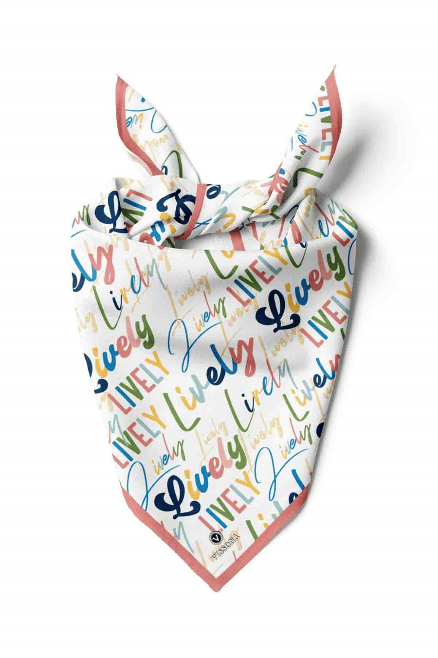 100% Silk Headscarf for Women - 22''x 22'' inch Hair Scarf Lively Pattern Silk Headscarf Bandanas Square Silk 60366